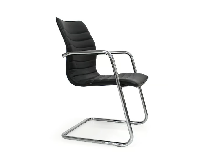 ICE - Cantilever upholstered reception chair _ Quinti Sedute